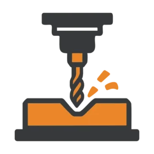 icon for CNC milling machine cutting material