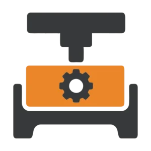 Icon representing stamping process at Apex Investment Casting